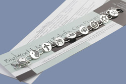 Many Beliefs Silver Bracelet