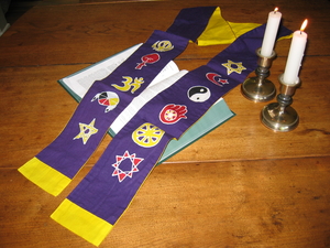 Interfaith Stole (Purple/Gold)