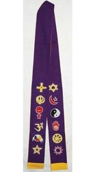 Interfaith Stole (Purple/Gold)