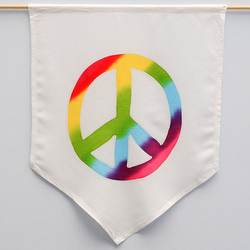 Rainbow Peace Pennant